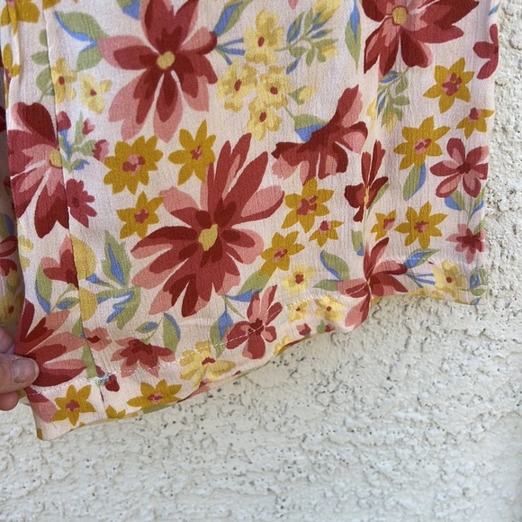 Billabong Smooth Sailing Floral High Waist Wide Leg Pants Women's Size M - Picture 5 of 12